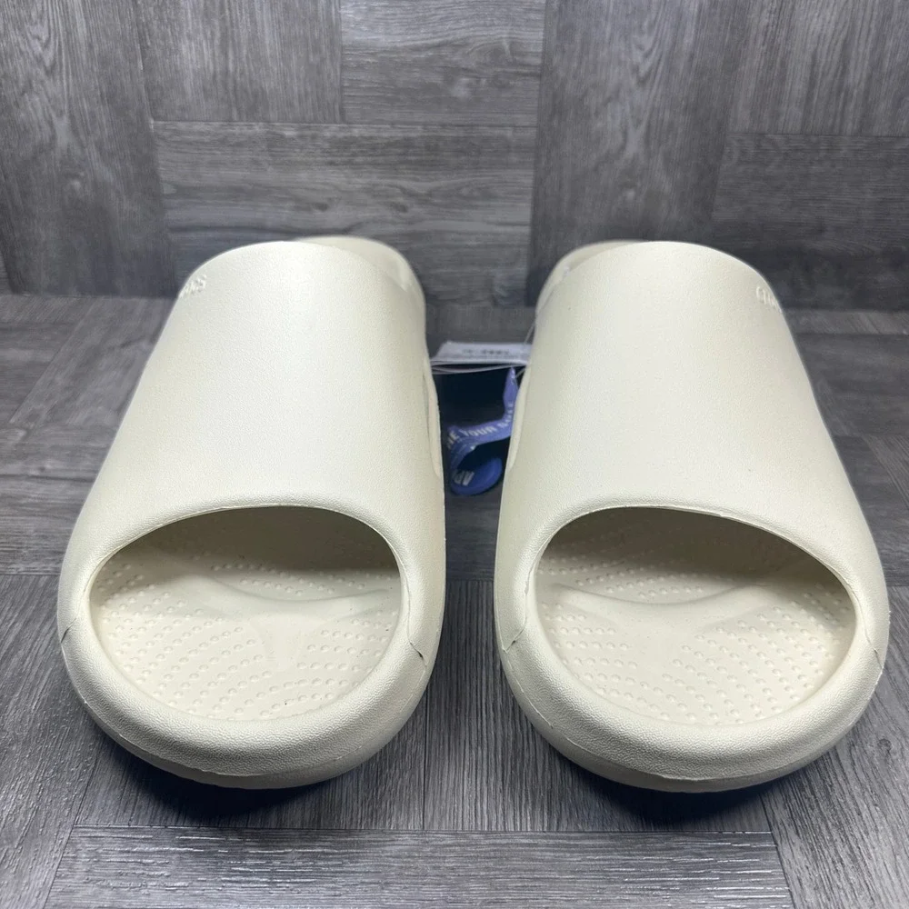 Crocs Mellow Recovery Slide Mens 13 Bone Off-White Comfort Foam NEW